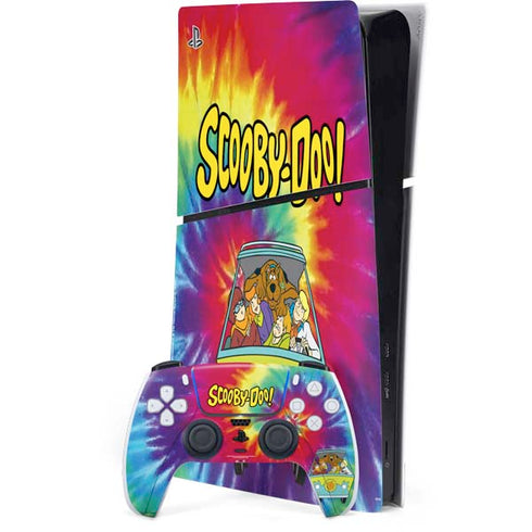 Scooby Doo Scooby-Doo Tie Dye PS5 Slim Digital Edition Console Skin